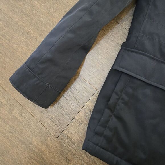 Hugo Boss Jacket Mens 42R Black with Blue Quilted Lining Designer - Picture 4 of 9